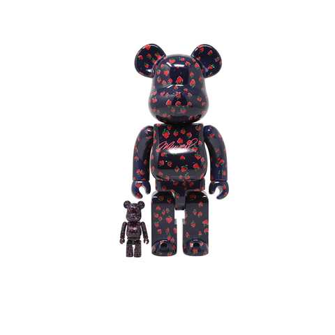 Фигурка Medicom Toy 400% &100% Bearbrick set - Muveil (Strawberry)