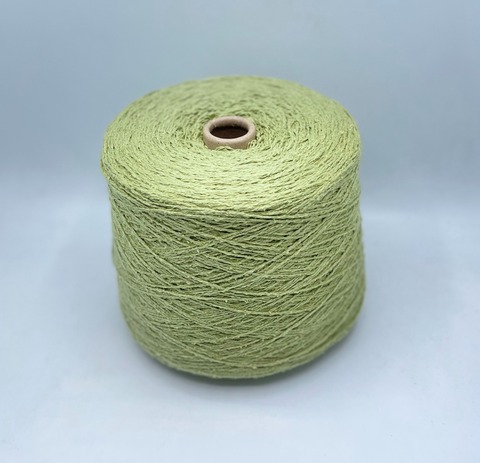 Бобинная пряжа (пр.Италия), art.Seta bourette ,2/700 350м/100гр.100%Буретный шелк, цвет-Яблочный смузи , арт-32195