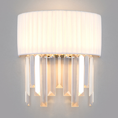 Настенный светильник 10122/2 хром/прозрачный хрусталь Strotskis