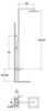 BelBagno ARL-DOCM-CRM Душевая колонна со смесителем для душа с верхним и ручным душем
