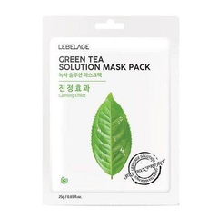 Тканевая маска зеленый чай LEBELAGE Green Tea Solution Mask