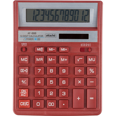 Калькулятор настольный ПОЛН.Attache AF-888,12р,дв.пит,204x158мм, темно-крас