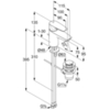 Kludi PURE&SOLID 343880575WR4 Однорычажный смеситель на умывальник 75, с донн.клапаном; 3,8 l/min
