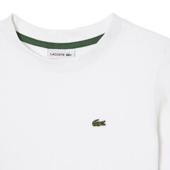 Детская теннисная футболка Lacoste Boys Plain Cotton Jersey T-shirt - white