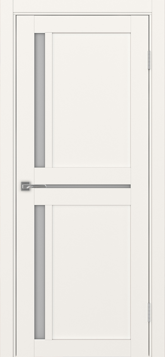 Дверь межкомнатная Оптима Порте Турин 523.221, цвет бежевый, экошпон, стекло мателюкс