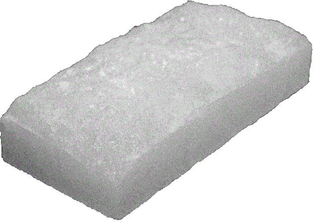 Кирпич с Декоративной стороной из белой гималайской соли, фото 1