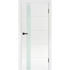 Купить Межкомнатная дверь эмаль Мальта L-12 белая остеклённая
