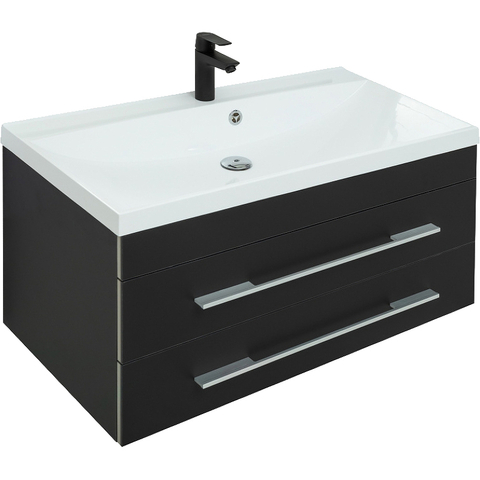 Aquanet 272429 Тумба Верона 90 New цв.черный матовый (272429)