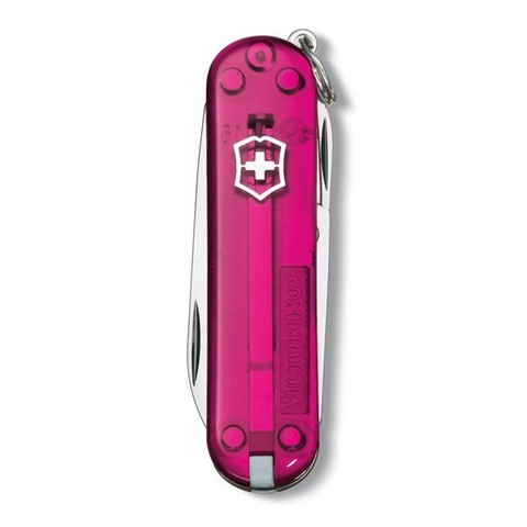 Нож Victorinox Rose Edition 58мм 7 функций прозрачный розовый ( 0.6203.T5)