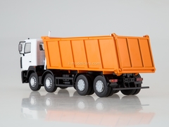 MAZ-6516 tipper 8x4 white-orange 1:43 AutoHistory