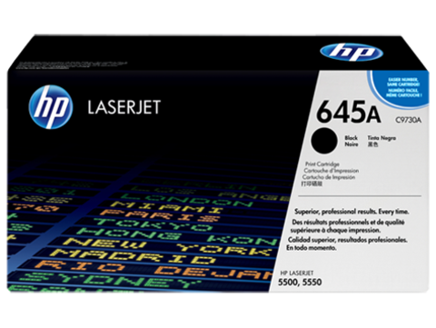 Картридж HP C9730A black - черный тонер-картридж для принтеров HP Color LaserJet 5500/5500N/5500DN/5550/5550N/5550DN