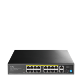 Cudy - Коммутатор с 16 портами 100 Мбит/с (PoE+)‚ 2 гигабитными портами и портом SFP FS1018PS1