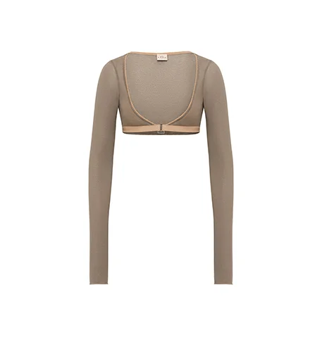 Болеро вторая кожа М, Серо-Бежевое