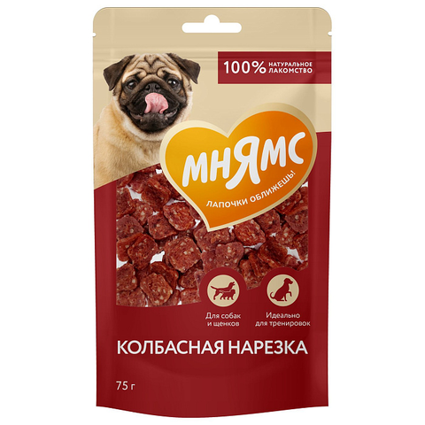 Лакомство Мнямс На каждый день для собак Колбасная нарезка 75 г