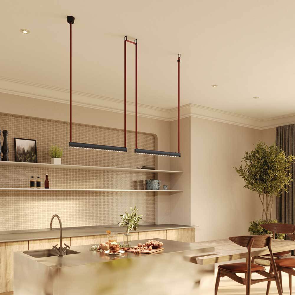 Подвесной светодиодный светильник Maytoni Technical Pendant system Parity Points TR128B-24W3K-M-B