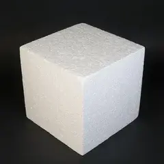 Фальш ярус для торта, Квадрат 20 см, высота 20 см (пенопласт)