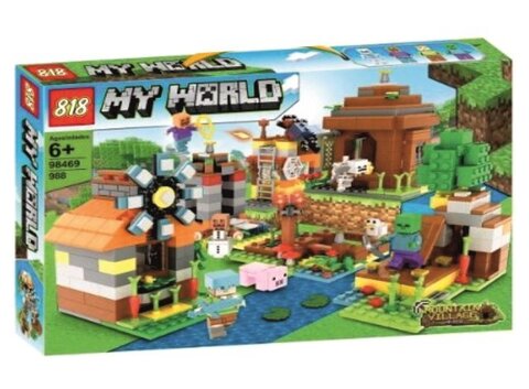 Конструктор Майнкрафт - Ферма на Реке, 988 дет.