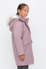 пальто  для девочки  ВК 38107/8 ГР