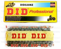 Мото Цепь DID 520NZ SDH-120FB BLACK мотоцепь без сальников 120 звеньев