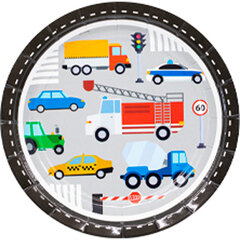 Тарелки, Машинки, 17 см, 6 шт.