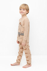 пижама  для мальчика  К 1541/нежный бежевый,таксы