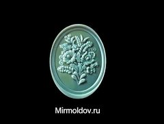 Силиконовый молд № 252 Цветы в рамке