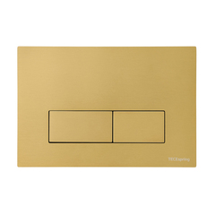 TECE S240511 TECEspring Панель смыва TECEspring S, прямоуг. клав., нерж. сталь, сатин, gold PVD, с покрытием против отпечатков пальцев фото