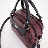 Сумка Саломея 269 наппа бордо + черный