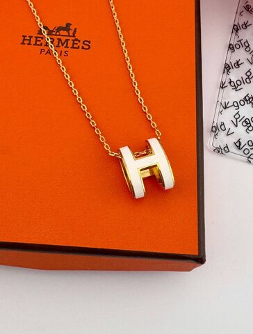 Колье с подвеской HERMES yellow VGOLD