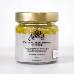 Йогурт из грецкого ореха с грушей "Prana", 165 г