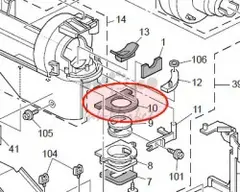 Уплотняющая прокладка верхней затворки Ricoh UPPER SHUTTER SHIELD A2293266