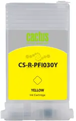 Картридж перезаправляемый струйный Cactus CS-R-PFI030Y желтый (55мл) для Canon imagePROGRAF TA-20/30/TM-240/340 — фото 2