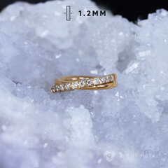 Кликер Weave Crystal PVD Yellow 1.2мм
