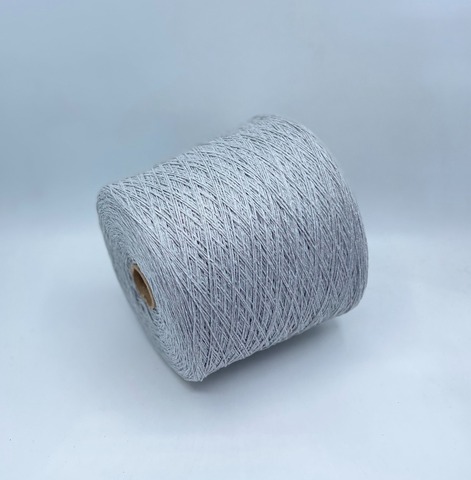 Бобинная пряжа (пр.Италия), art-Loose , 380м/100гр, 70%Хлопок 20%Полиамид 10%Кашемир , цвет-Серо-голубой,арт.33410