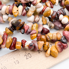 Мукаит бусины, крошка, размер около 4-7 мм, цена за нить 38 см