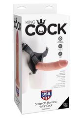 Страпон Harness со съемной телесной насадкой King Cock 9 - 22,9 см. - 