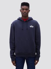 Толстовка Alpha Industries Small Logo Hoodie (Синяя)