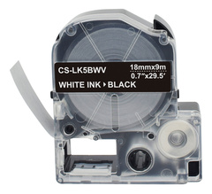 Картридж ленточный Cactus CS-LK5BWV черный для Epson LW400, LW700, LW600P, LW1000P, K400, Z700, Z900