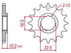 Звезда ведущая JT JTF432.12 JTF43212 DRZ400 DR250 RMX250 RM250