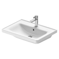 Duravit D-Neo Раковина накладная 650х480  мм, с переливом, с 1 отв. под смеситель,  с WonderGliss, цвет: белый 23676500001 фото