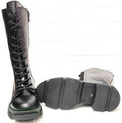 Женские зимние ботинки на тракторной подошве Ari Andano 3046-l Black.