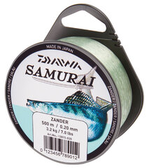 Купить рыболовную леску Daiwa Samurai Zander 500м 0,20мм (3,2кг) светло-зеленая