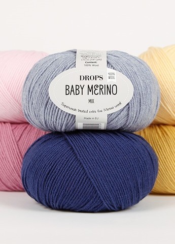 Пряжа Baby Merino ,50г,175м,100%шерсть  (цена за уп.)