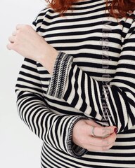 Купить ВОДОЛАЗ Зимняя тельняшка двойной вязки полушерсть (черная полоса) ГОСТ МИНОБОРОНЫ в Магазине тельняшек