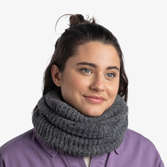 Вязаный шарф-труба с флисом Buff Neckwarmer Knitted Polar Vaed Grey Heather - 2