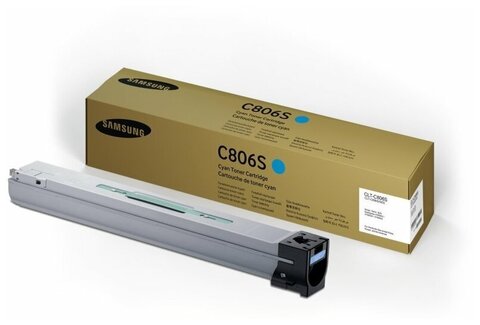 Тонер-картридж Samsung CLT-C806S оригинальный (голубой) Cyan 30K для Samsung MultiXpress SL-X7400GX-XEV, SL-X7500GX, SL-X7600GX