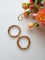 Карабин-кольцо D 25мм (толщина 6 мм), Золото