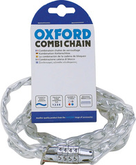 Велозамок Oxford цепной кодовый Combi Chain серый