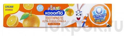 Детская зубная паста Kodomo Cream Orange Xylitol Plus 0,5 year, 40 гр