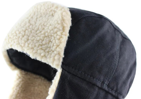 Картинка шапка-ушанка Skully Wear LFM 150_black canvas - 9